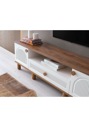 Platin %100 Mdf Aytaşı Bohem Tv Ünitesi Aytaşı