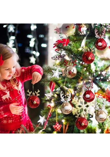 Noel Süsleri, Geyik Desenleri, Asılı Süsler, Noel Ağacı Süslemeleri İçin Parti Malzemeleri