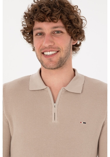 U.s. Polo Assn. Erkek Taş Kazak /triko 50313685-vr049 Tas