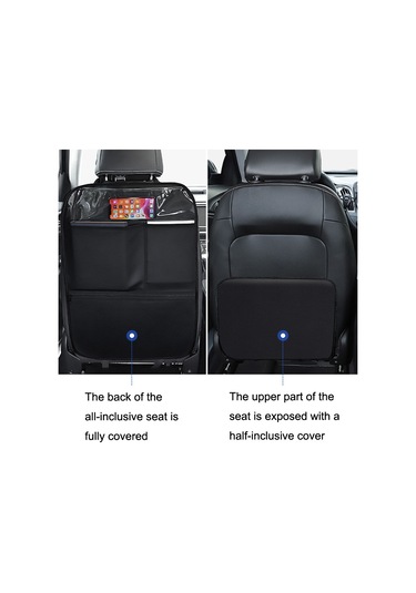 Araba Koltuğu Geri Çocuk Tekme Önleyici Ped Geri Arka Anti-kirli Evrensel Deri Koruma Pedi Saklama Çantası Yarım Paket Versiyonu Şarap Kırmızısı