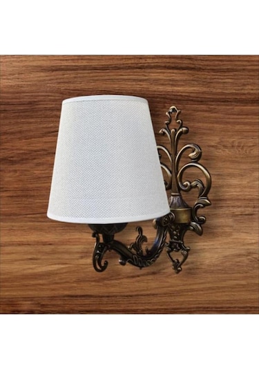 Tekli Elbe Aplik Eskitme Krem Rengi Şapkalı Kahverengi