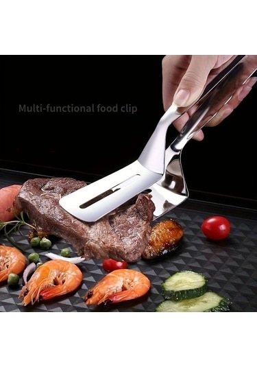 Trendooze Gaojunshop01 Gümüş Paslanmaz Çelik Spatula Seti Yapışmaz Maşalar Gümüş