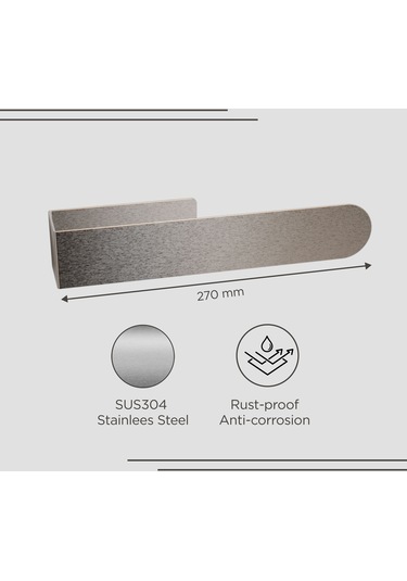 Zift Unique Paslanmaz Çelik Yapışkanlı Havluluk - Havlu Askısı 27 CM Krom