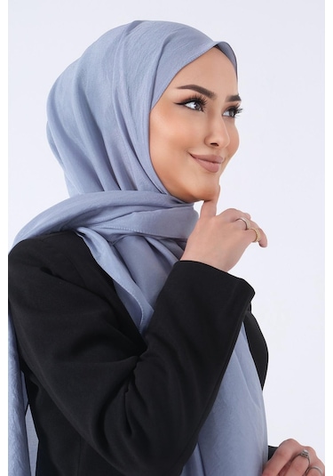 Harem Scarf Brisa Vual Şal - Kot Mavi - Kot Mavi