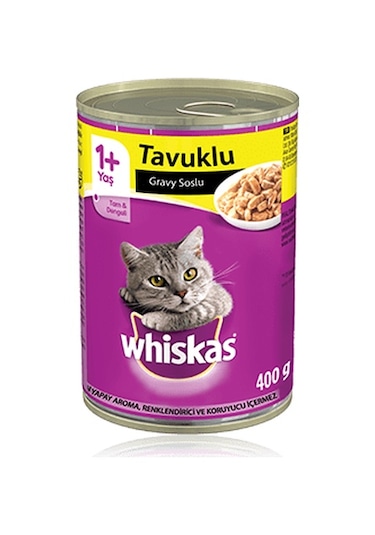Whiskas 3 Çeşit Karışık Yetişkin Konserve Kedi Maması 24 x 400 G