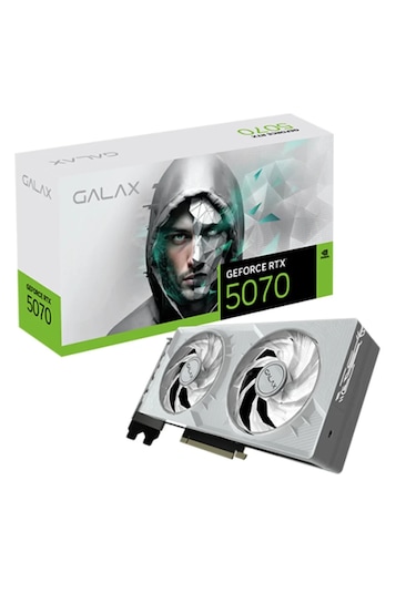 Galax GeForce RTX 5070 1-Click OC White 12GB GDDR7 192 Bit DLSS 4 Ekran Kartı (57NON7MDBSWH)