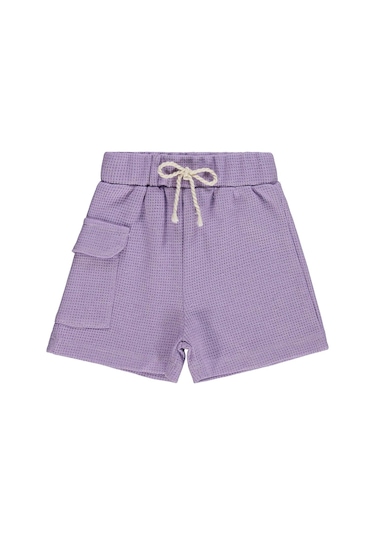 Civil Baby Kız Bebek Düz Cepli 6-18 Ay Şort - Lila