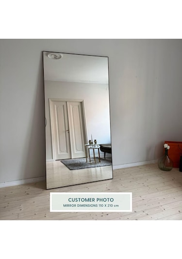 Fawdecor Dikdörtgen Dekoratif Ahşap Boy Aynası Beyaz 80 X 135 Cm