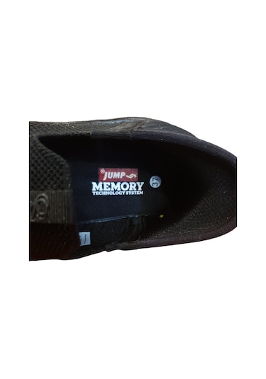 Jump 29949 Siyah Bağcıksız Memory Taban Unısex Yürüyüş & Koşu Siyah