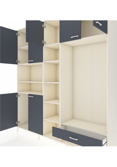 Hyperion Dolap 11 Raflı Tek Çekmeceli 7 Kapaklı 220x44x243 Aytaşı-antrasit/antrasit Antrasıt/antrasıt Hyperion Dolap 11 Raflı Tek Çekmeceli 7 Kapaklı 220x44x243 Aytaşı-antrasit/antrasit Antrasıt/antrasıt