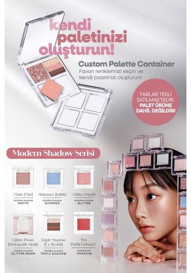 Kalıcı, Topaklanma Yapmayan, Simli Tekli Far Mıssha Modern Shadow Glitter 307 Telepathy