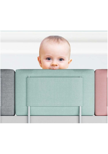 150 Cm Serenty Plus Yatak Bariyeri Bebek Ve Çocuk Korkuluğu Yeşil