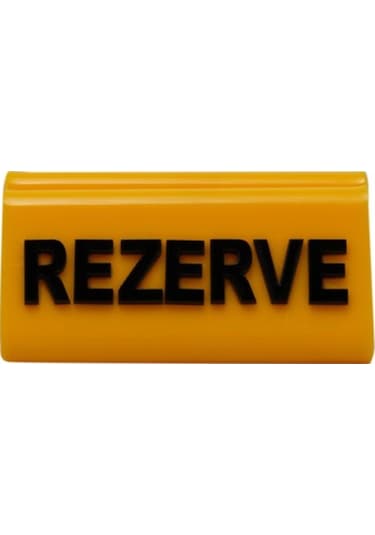 Rezerve Adisyonlu Sarı - Siyah