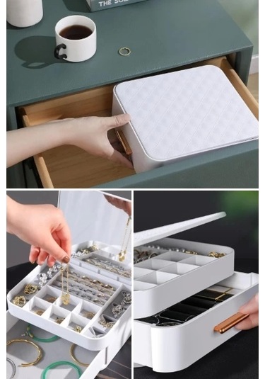 Aynalı Takı Organizeri Renkli