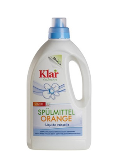 Klar Organik Portakal Kokulu Elde Sıvı Bulaşık Deterjanı 1500 ML