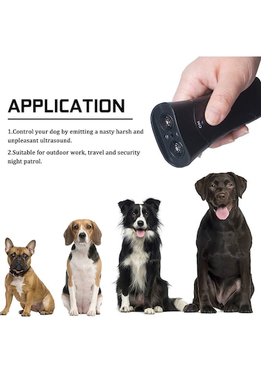 Moveevo Ultrasonik Çift Başlı Köpek Havlama Önleyici Eğitim Cihazı