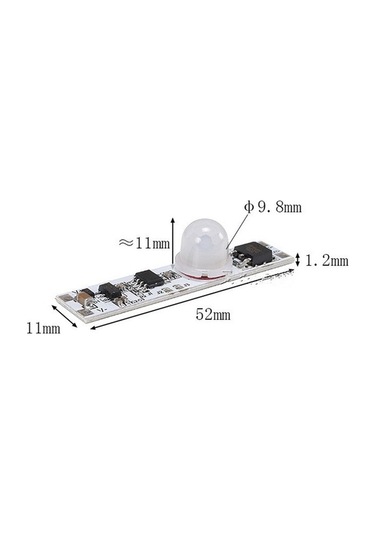 Dancemonkey Dc3.7 12v/24v Kızılötesi İnsan Vücudu İndüksiyon Anahtarı Devre Kartı