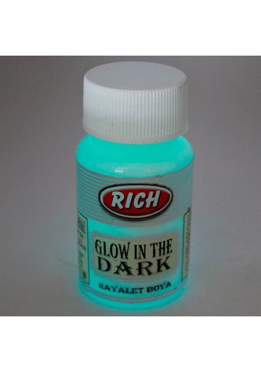 Rich Glow İn The Dark Gece Parlayan Hayalet Boya 50Cc Turkuaz