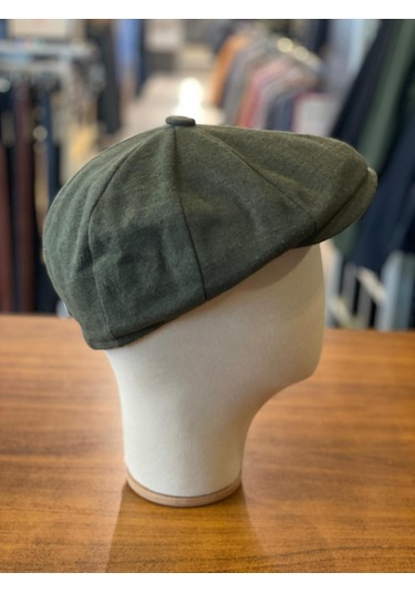 Peaky Blinders Tarz İngiliz Model Kaşe Kumaş Kasket Şapka Haki