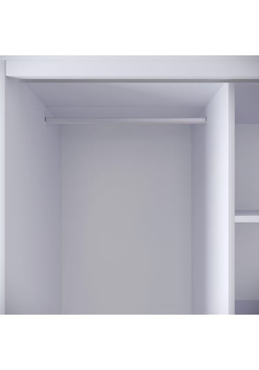 Pasific Home Martin 2 Kapaklı Gardırop Elbise Dolabı Parlak Beyaz