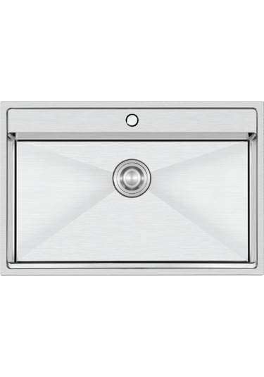 Crauf Poli 6303 Pvd Inox Tek Gözlü 51x78 Cm Paslanmaz Çelik Mutfak Eviyesi Inox