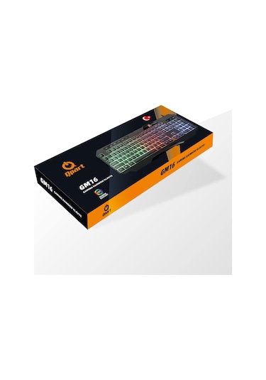 Qpart GM16 USB Multimedya Kablolu Işıklı Oyuncu Klavye