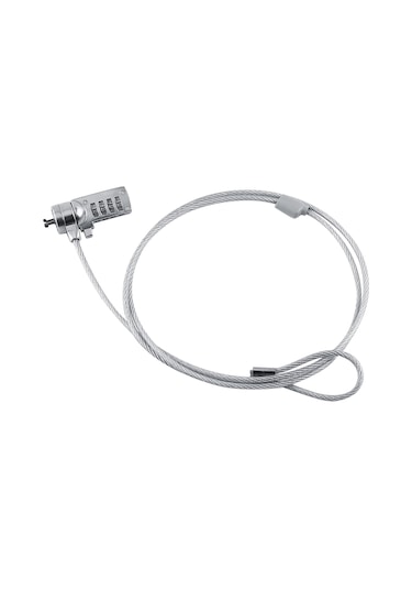 Konesam 110 Cm 4 Basamaklı Yeniden Ayarlanabilir Not Defteri Güvenlik Kilit, Çelik Kablolu Anti-hırsızlık, Tüm Dizüstü Ve Masaüstü Bilgisayarlarda Uyumlu