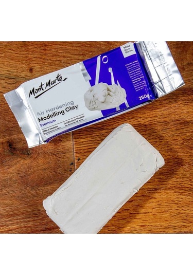 Mm Hava İle Sertleşen Modelleme Kili - Beyaz Rengi 2 Kg