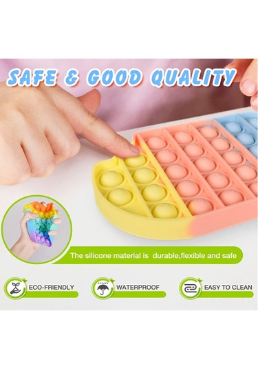 Springsun Stres Azaltıcı Pop Oyuncağı - Otizm, Dikkat Eksikliği Ve Kaygı İçin Silikon Patlatma Oyuncağı