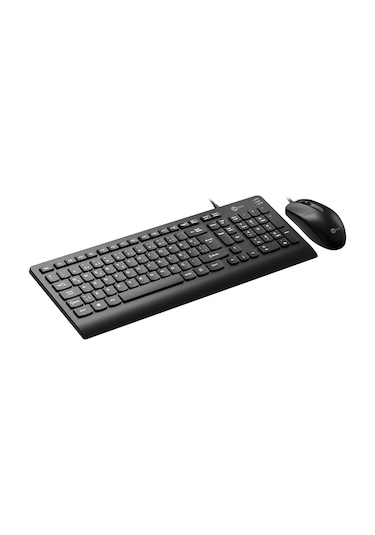 Lecoo CM103 USB Kablolu Türkçe Q Klavye & Mouse Set