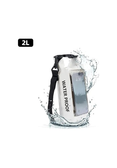 Lemestar Outdoor Çanta 2l Su Geçirmez Pvc Sırt Çantası, Spor Ve Yüzme İçin, Ayarlanabilir Omuz Askılı, Çok Renk Seçeneği Mavi