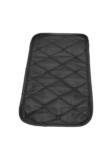 Fosenze Araba Kol Dayama Kutusu Kılıfı Pu Deri Su Geçirmez Toz Proof Esnek Bandlı Evrensel Uyumlu Temizlenmesi Kolay 29x17cm Siyah