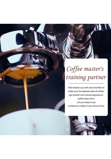 Flybuy Kahve Makinesi Xurunkeji Adet 51mm Paslanmaz Çelik Toz Sepeti Portafilter Filtre Gümüş Gümüş