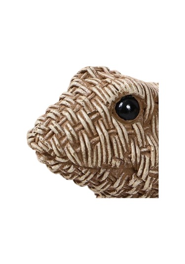 Homyl Kurbağa Heykeli Reçine El Sanatları Süsleme Kitaplık 12x7x9cm