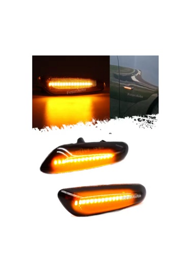 Bmw E90 E87 E60 Kayar Led Çamurluk Sinyalleri Duman Siyah