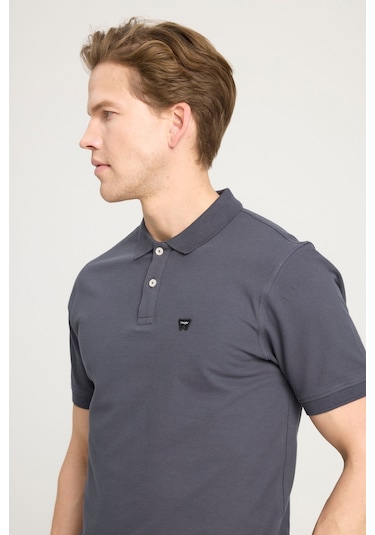 Kısa Kollu Polo T-shirt Anthracite-anthracite Anthracite