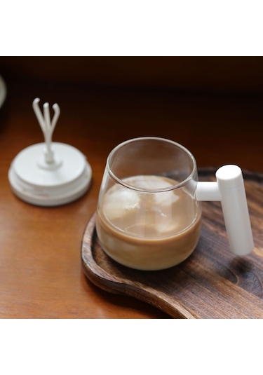 Kosona Elektrikli Cam Karıştırıcı Çubuk - Kahve, Çay, Soya Sütü, Kokteyl İçin Verimli Karıştırma - 10cm Kompakt Tasarım Diğer
