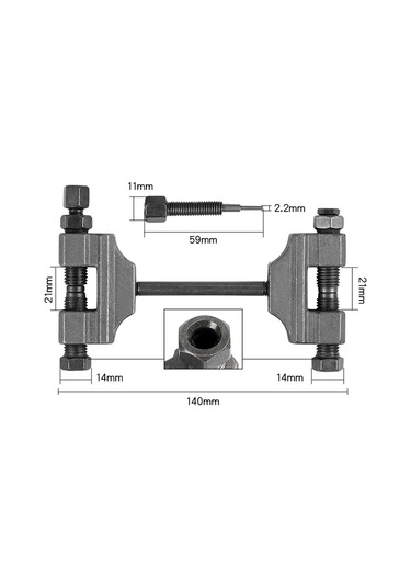 Motosiklet Zamanlama Zinciri Sökücü Singlerow Bölünmüş K22666