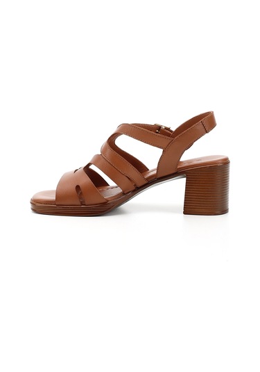 Gönderi R Kadın Taba Antik Kalın Topuklu Hakiki Deri Sandalet Dyza70945234 Taba