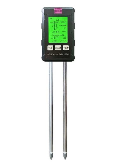 Tongxida 6'ı 1 Arada Toprak Ph Ölçer Nem / Siyah