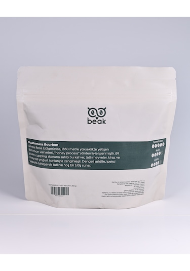 Guatemala Bourbon Çekirdek Kahve 250 Gr , %100 Arabica Çekirdek Kahve