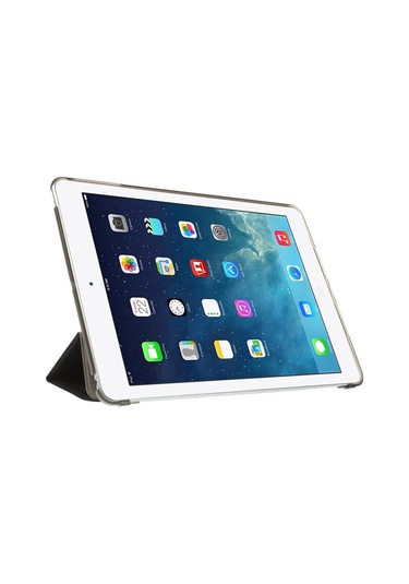 Ipad Uyumlu Air 2013 İçin Koruyucu Kılıf Darbeye Dayanıklı Kabuk Pu Deri Tablet Üç Katlı Stand Kapağı