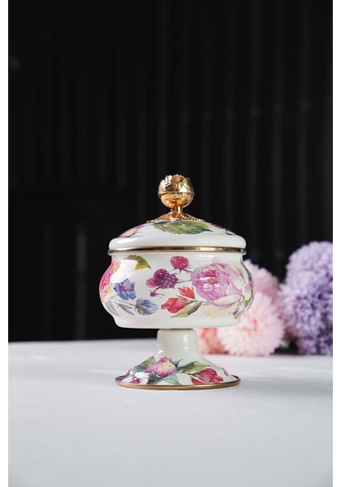 Miss Betty Rose Deluxe Ayaklı 18 Cm Emaye Şekerlik Miss--16895-4