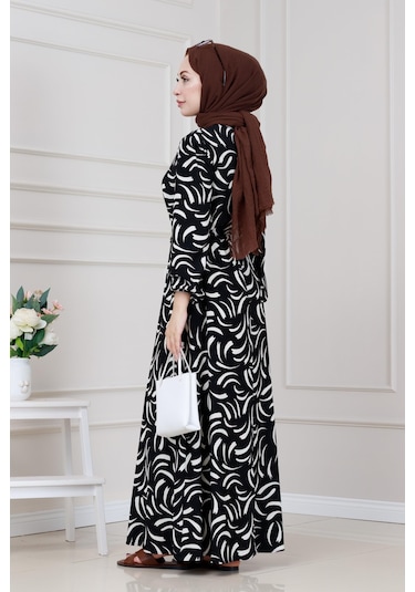 Beli Tünelli Karin Elbise-siyah-5330 Siyah