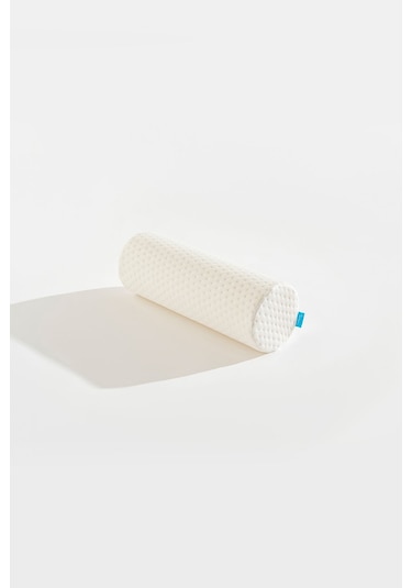 Silindir Ortopedik Visco Yastık 40x14 Cm Beyaz