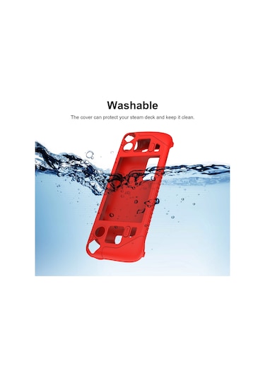 Steam Deck Oyun Denetleyicisi İçin 4 Adet Anahtar Kapaklı Yumuşak Silikon Koruyucu Kapak Kılıfı Parlak Mavi