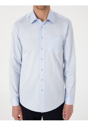 Pierre Cardin Erkek Açık Mavi Gömlek Basic 50302972-vr003 Açik Mavi