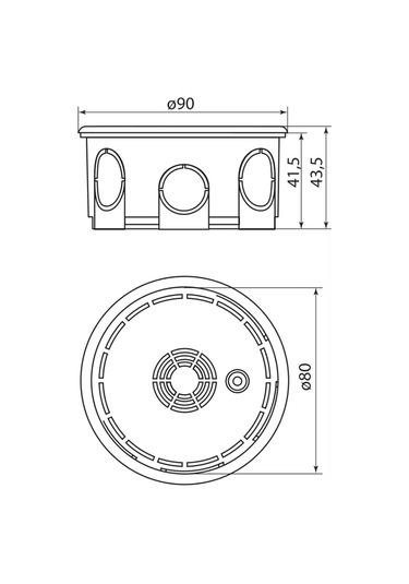 Tdmelectric Kablolar İçin Saklı Montaj Kutusu 80x40 20 Adet 225499494