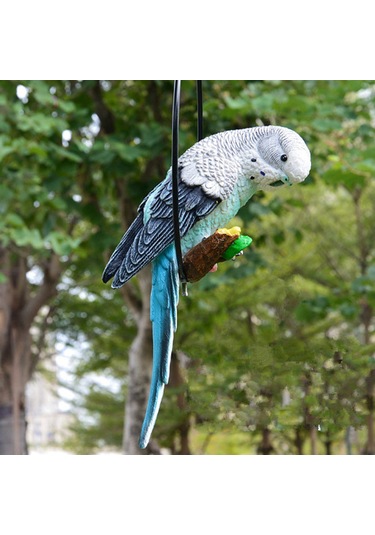 Suntek Reçine Papağan Muhabbet Kuşu Kuş Yüzüklü-mavi