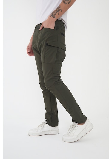 Camp Scoutland Camp592 Outdoor Softshell Su Ve Rüzgara Dayanıklı İçi Polarlı Kışlık Erkek Taktik Pantolon Haki Haki